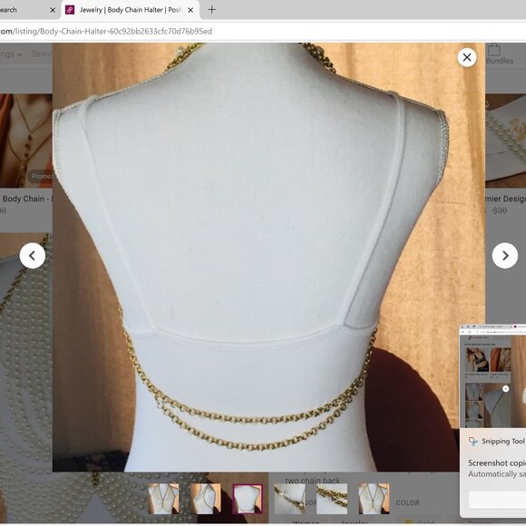 Body Chain Halter - Picture 3 of 4